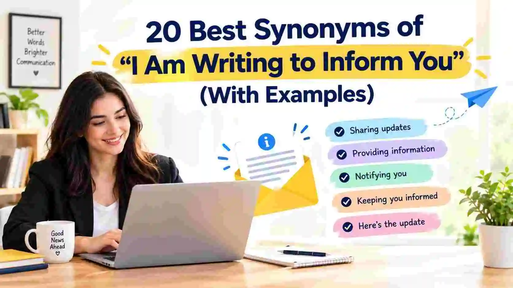 Best Synonyms of “I Am Writing to Inform You” (With Examples)