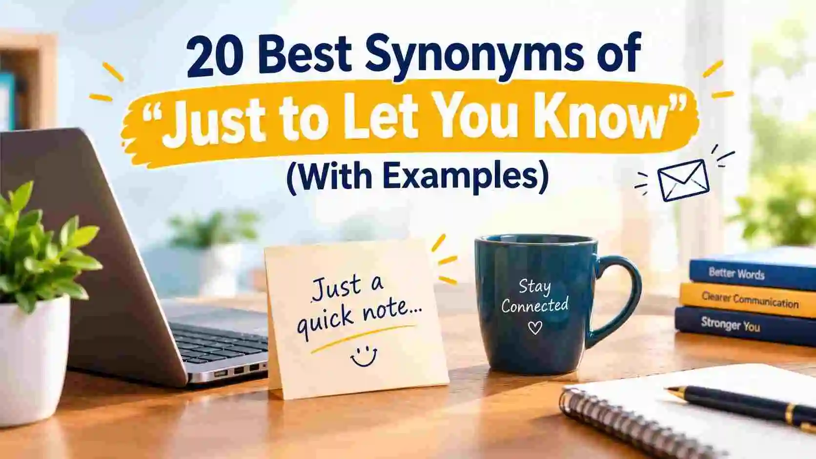 Best Synonyms of “Just to Let You Know” (With Examples)