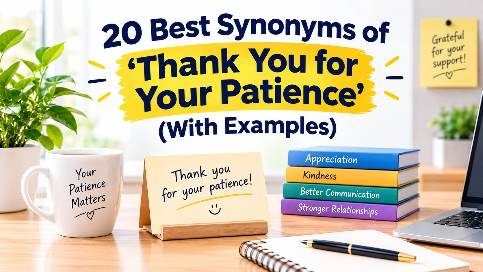 Best Synonyms of “Thank You for Your Patience” (With Examples)